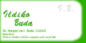 ildiko buda business card